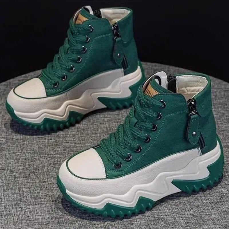 Women's Chunky Casual Shoes_Green
