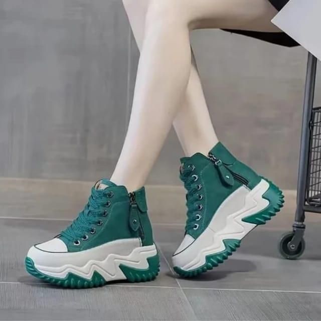 Women's Chunky Casual Shoes_Green