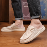 Khadhi Loafer — Premium Handwoven Khadi (Beige)