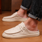 Khadhi Loafer — Premium Handwoven Khadi (Black)