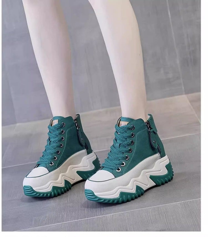 Women's Chunky Casual Shoes_Green