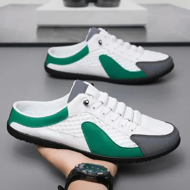 New summer slip-on men's sports slippers (Green)