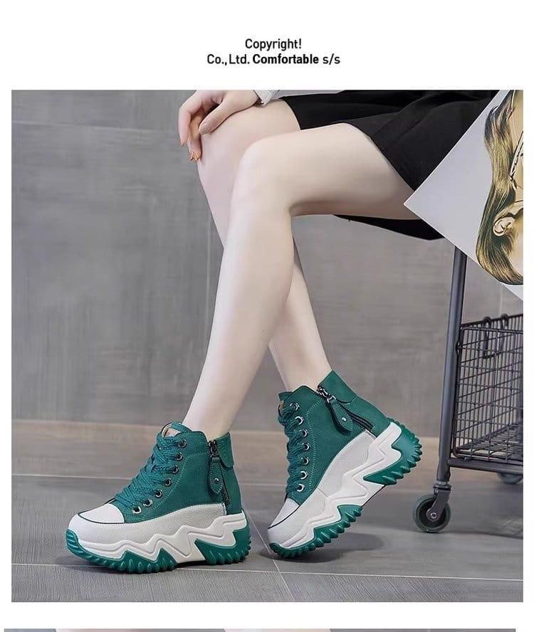 Women's Chunky Casual Shoes_Green