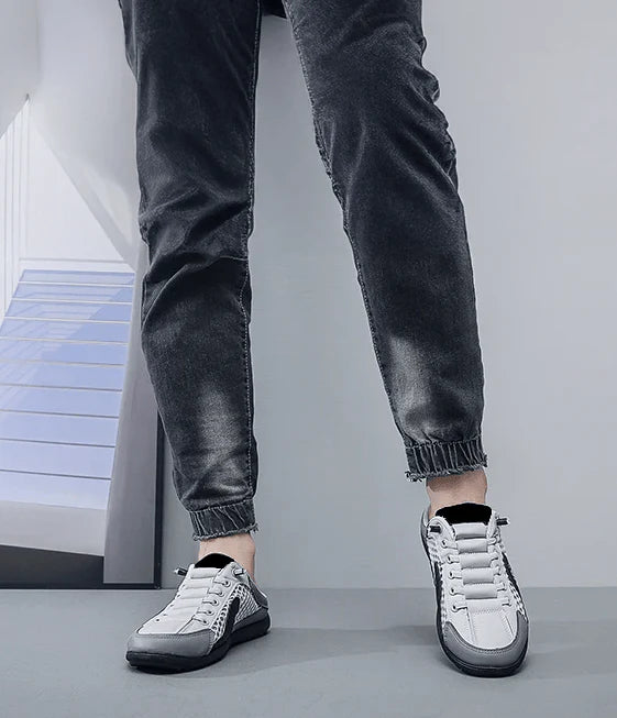 New summer slip-on men's sports slippers (Grey)
