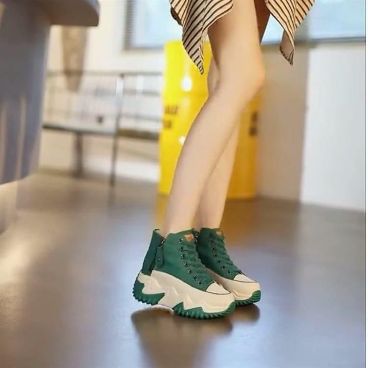 Women's Chunky Casual Shoes_Green