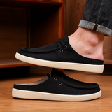 Khadhi Loafer — Premium Handwoven Khadi (Black)