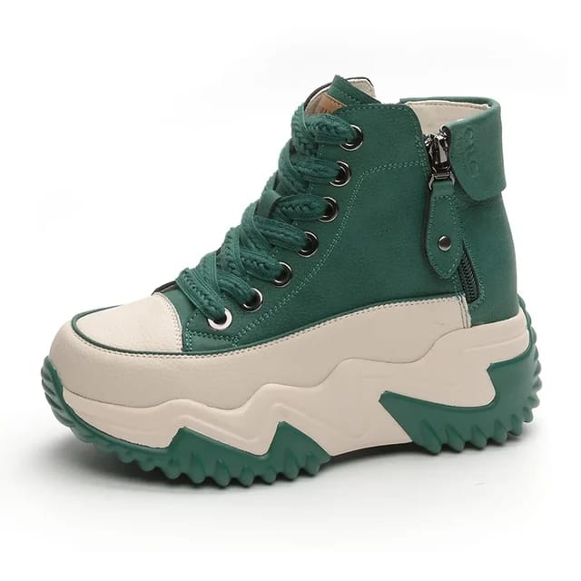 Women's Chunky Casual Shoes_Green