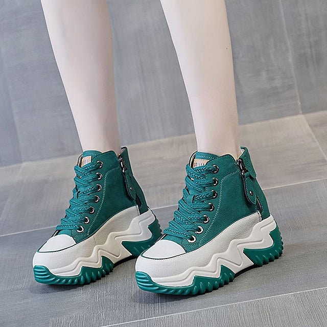 Women's Chunky Casual Shoes_Green